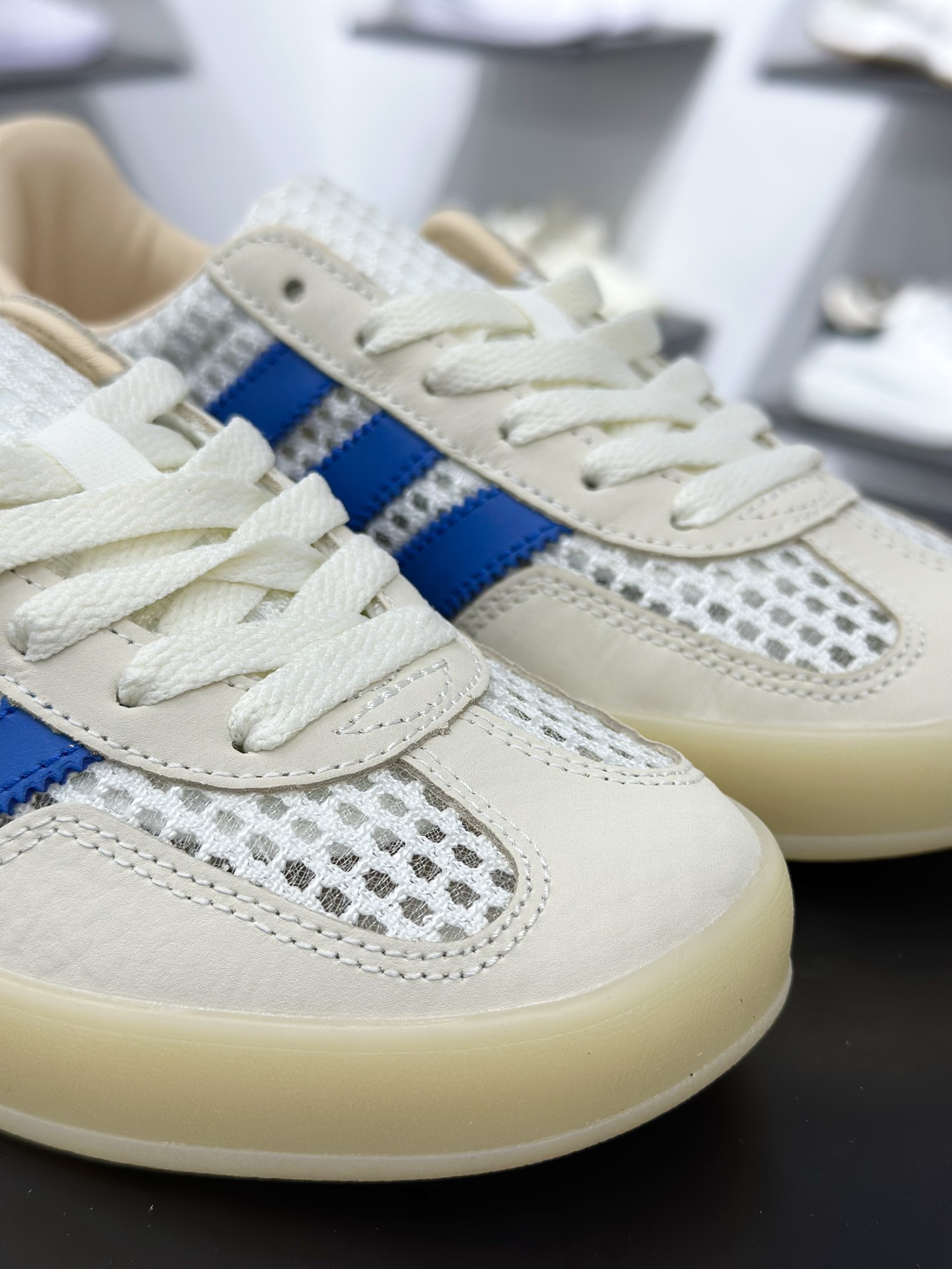 adidas Originals Gazelle INdoor 米蓝 三叶草休闲防滑耐磨低帮板鞋 JH5419