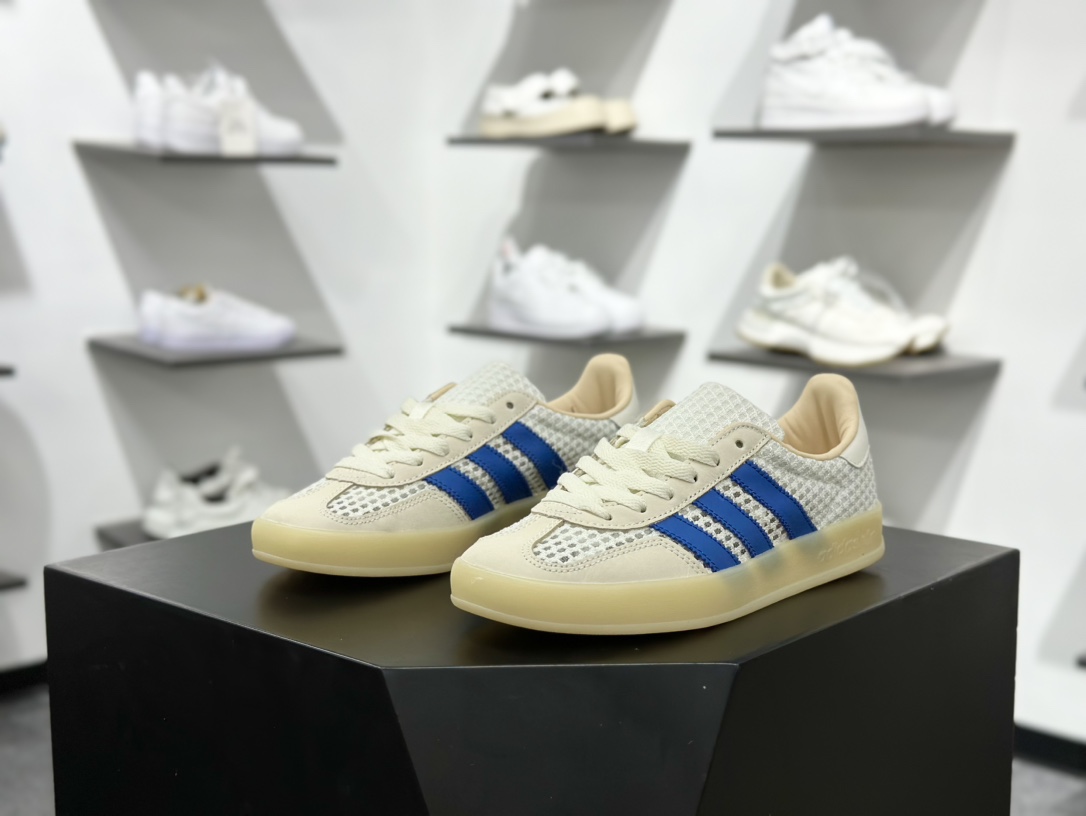 adidas Originals Gazelle INdoor 米蓝 三叶草休闲防滑耐磨低帮板鞋 JH5419