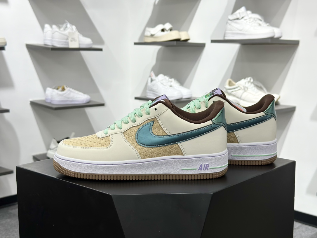 200 Nike Air Force 1 Low 07 米黄绿 IB5722-100