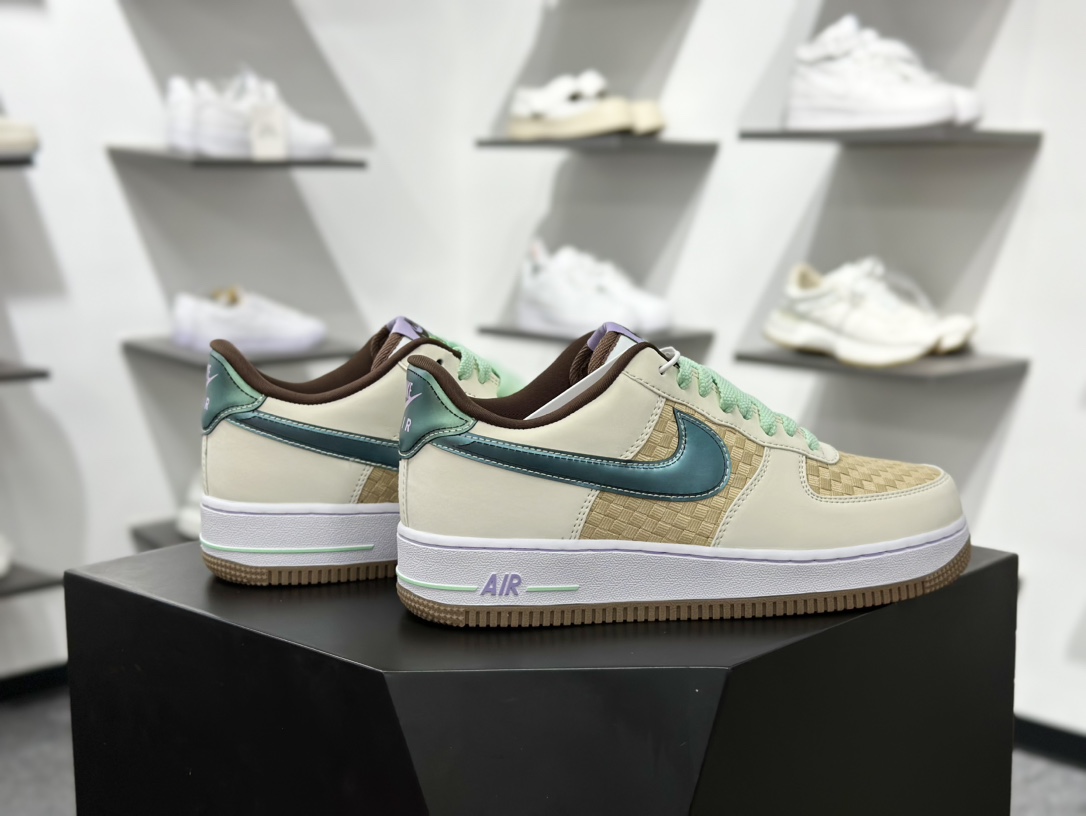 200 Nike Air Force 1 Low 07 米黄绿 IB5722-100