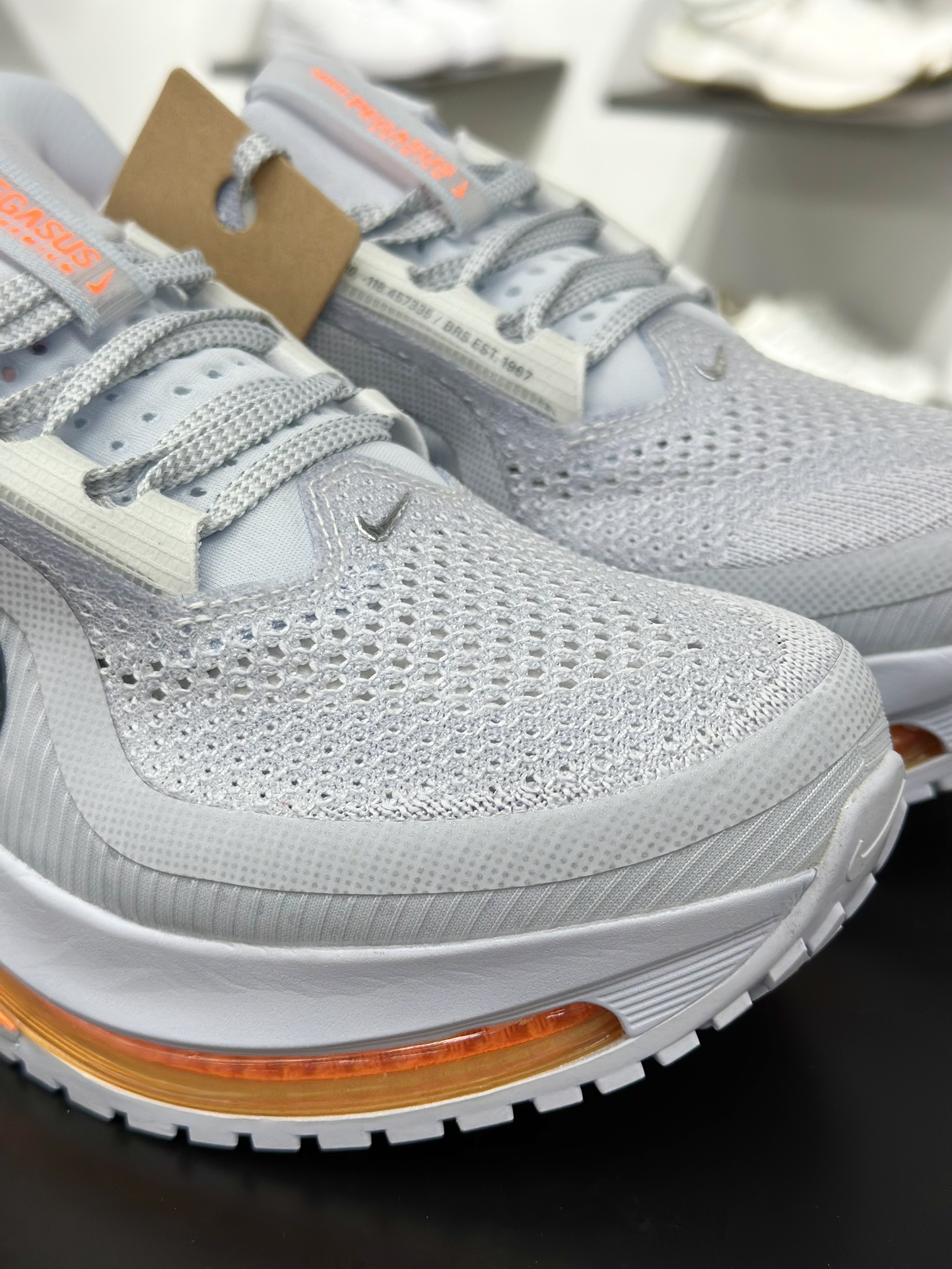 Nike Pegasus Premium Airscape 舒适百搭减震防滑耐磨透气 低帮跑步鞋 男款 灰白橙 低帮跑步鞋 HQ2592-002