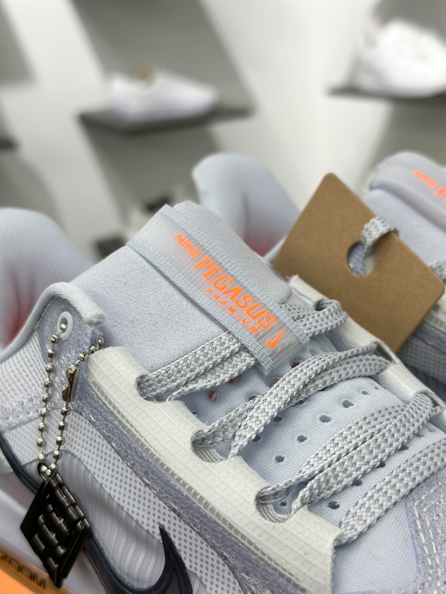 Nike Pegasus Premium Airscape 舒适百搭减震防滑耐磨透气 低帮跑步鞋 男款 灰白橙 低帮跑步鞋 HQ2592-002