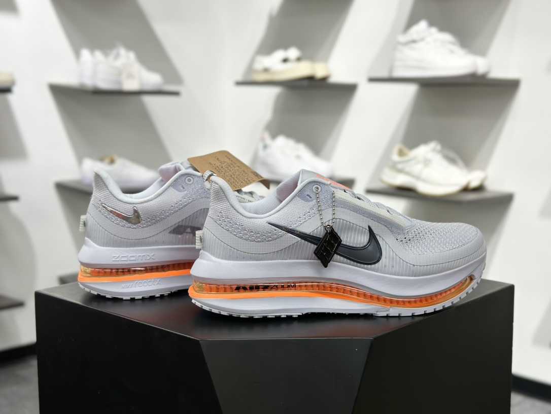 Nike Pegasus Premium Airscape 舒适百搭减震防滑耐磨透气 低帮跑步鞋 男款 灰白橙 低帮跑步鞋 HQ2592-002