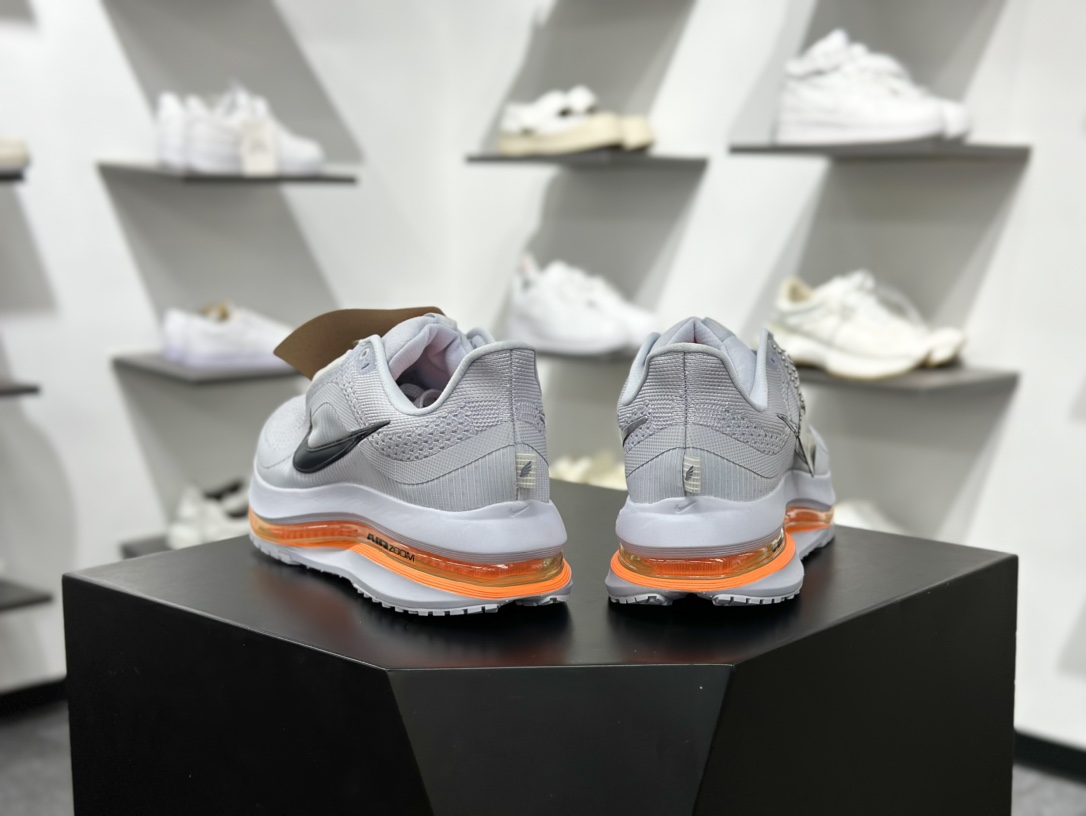 Nike Pegasus Premium Airscape 舒适百搭减震防滑耐磨透气 低帮跑步鞋 男款 灰白橙 低帮跑步鞋 HQ2592-002