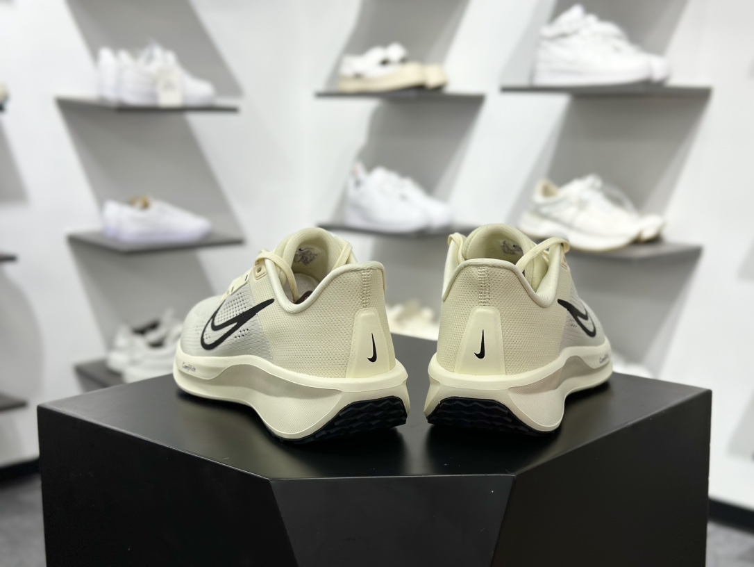 耐克Nike Zoom Quest 6 探索者6代系列低帮轻质透气休闲运动跑步鞋“网织米黄黑” FD6033-104
