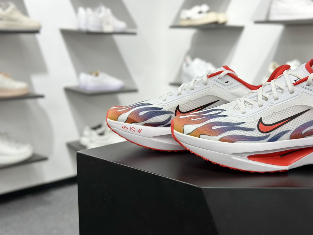 耐克Nike Zoom Fly 6 Premium”Ekiden Pack”飞行6代马拉松系列低帮慢跑鞋“针织白红火焰” HQ3498-100
