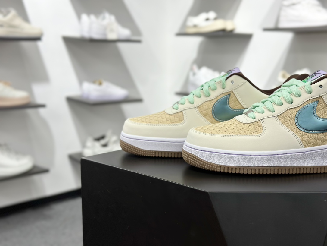 200 Nike Air Force 1 Low 07 米黄绿 IB5722-100