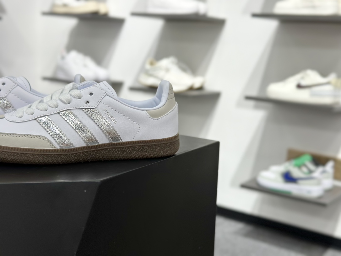 adidas originals Samba OG 米银白色 JI2725