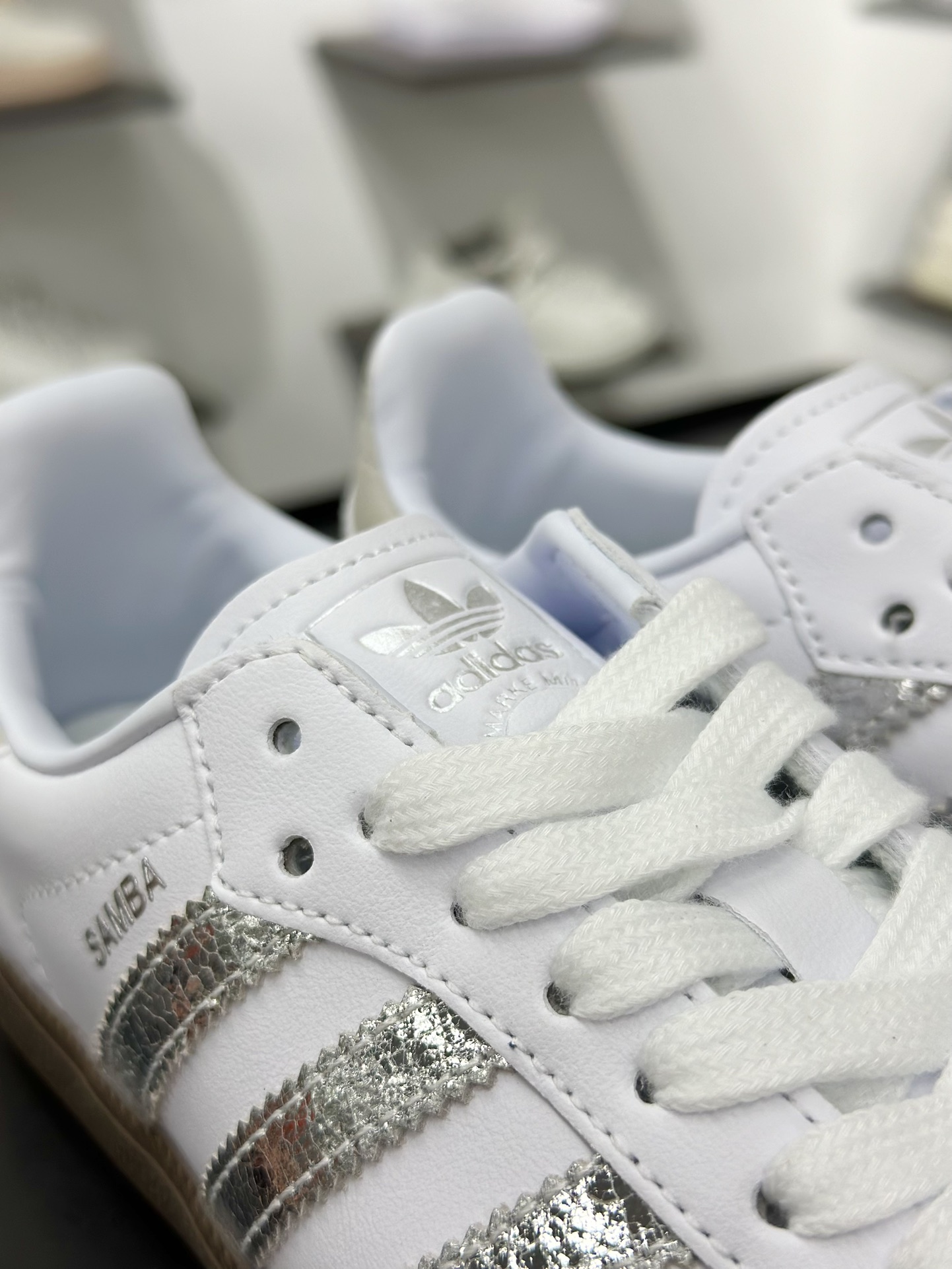 adidas originals Samba OG 米银白色 JI2725