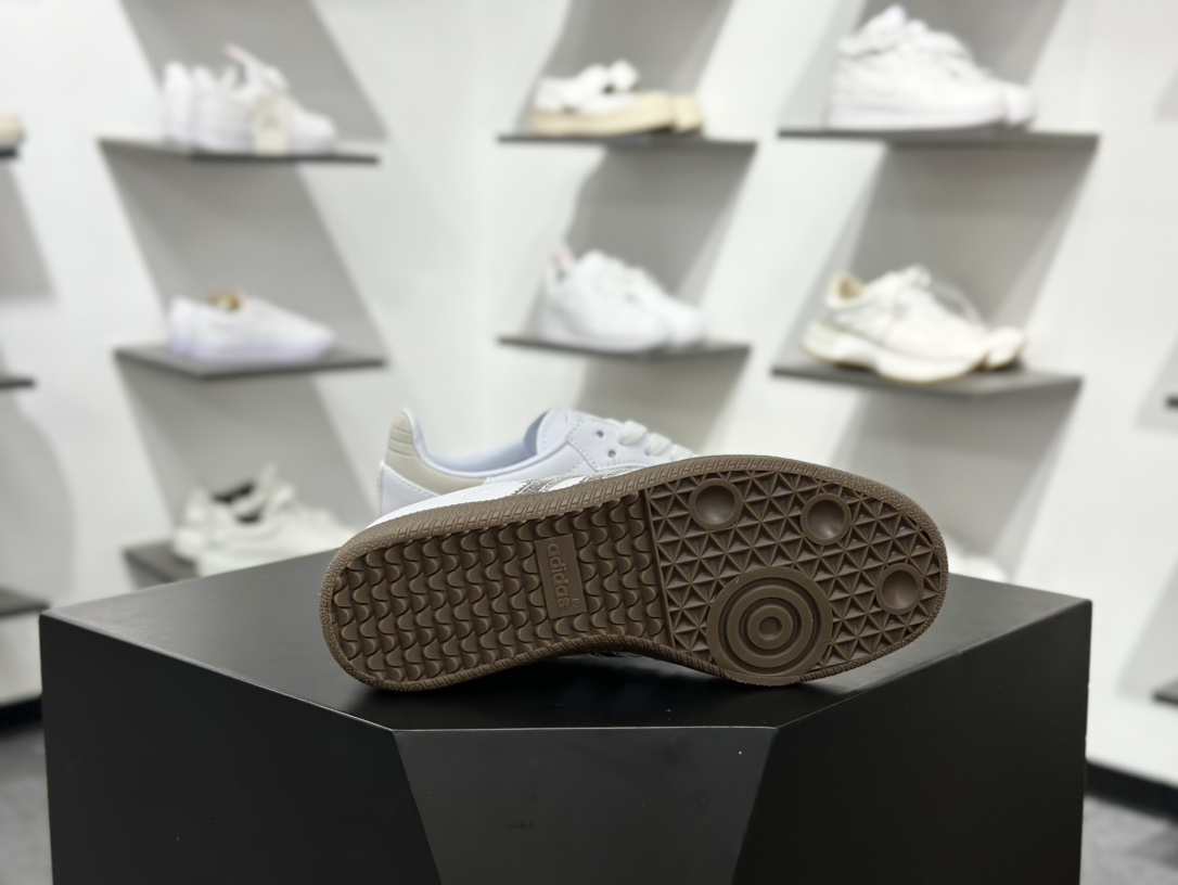 adidas originals Samba OG 米银白色 JI2725