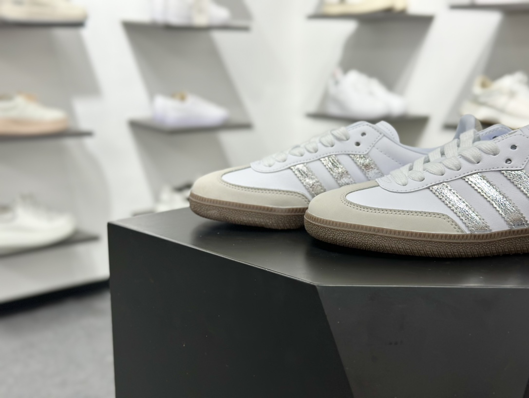 adidas originals Samba OG 米银白色 JI2725