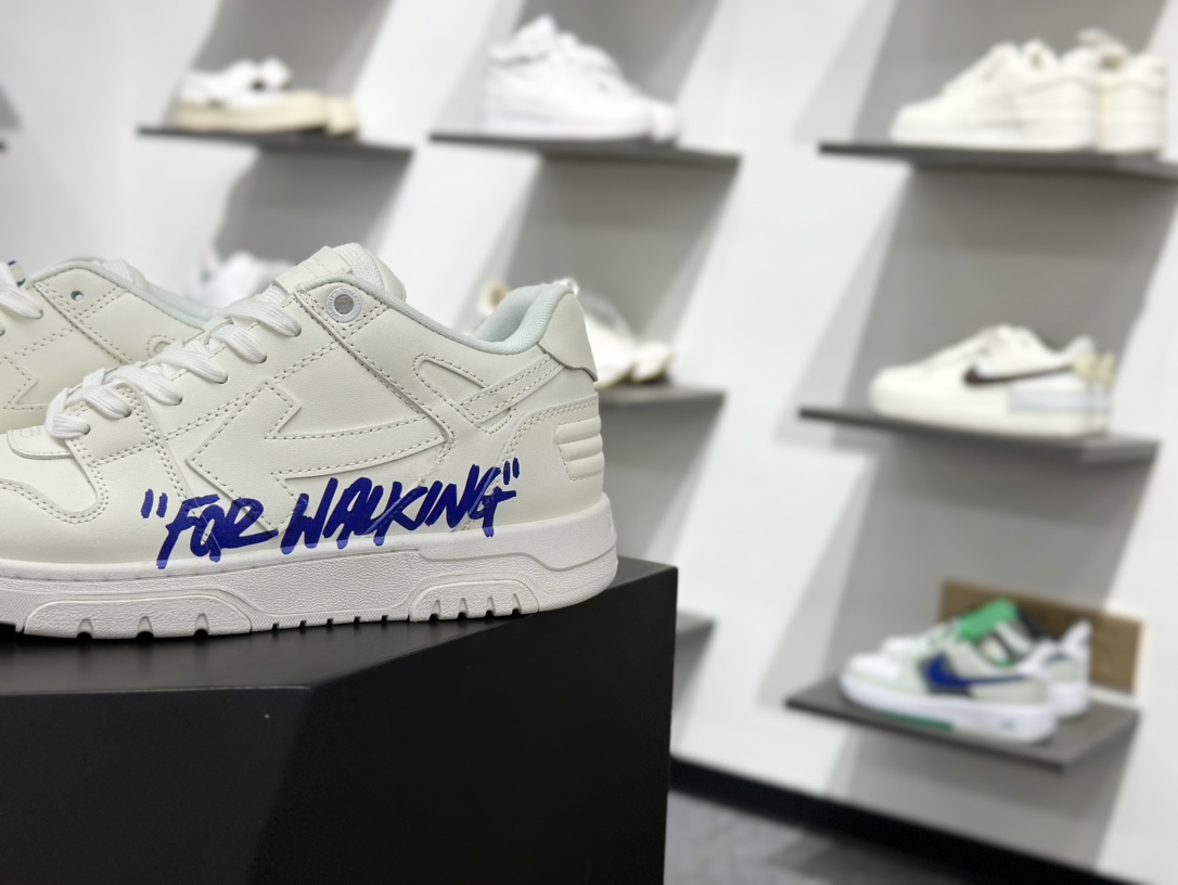 360 OFF-WHITE Out Of Office ow 低帮系带时尚板鞋 OMIA189F24LEA0060145