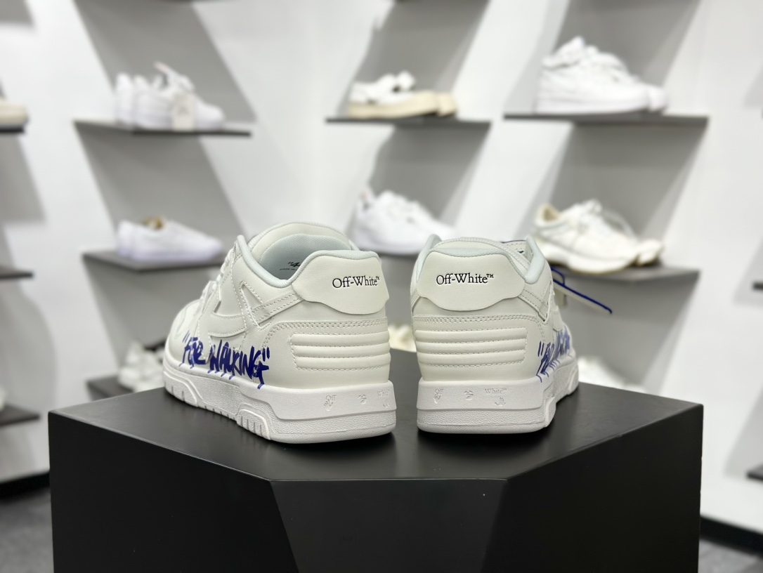 360 OFF-WHITE Out Of Office ow 低帮系带时尚板鞋 OMIA189F24LEA0060145