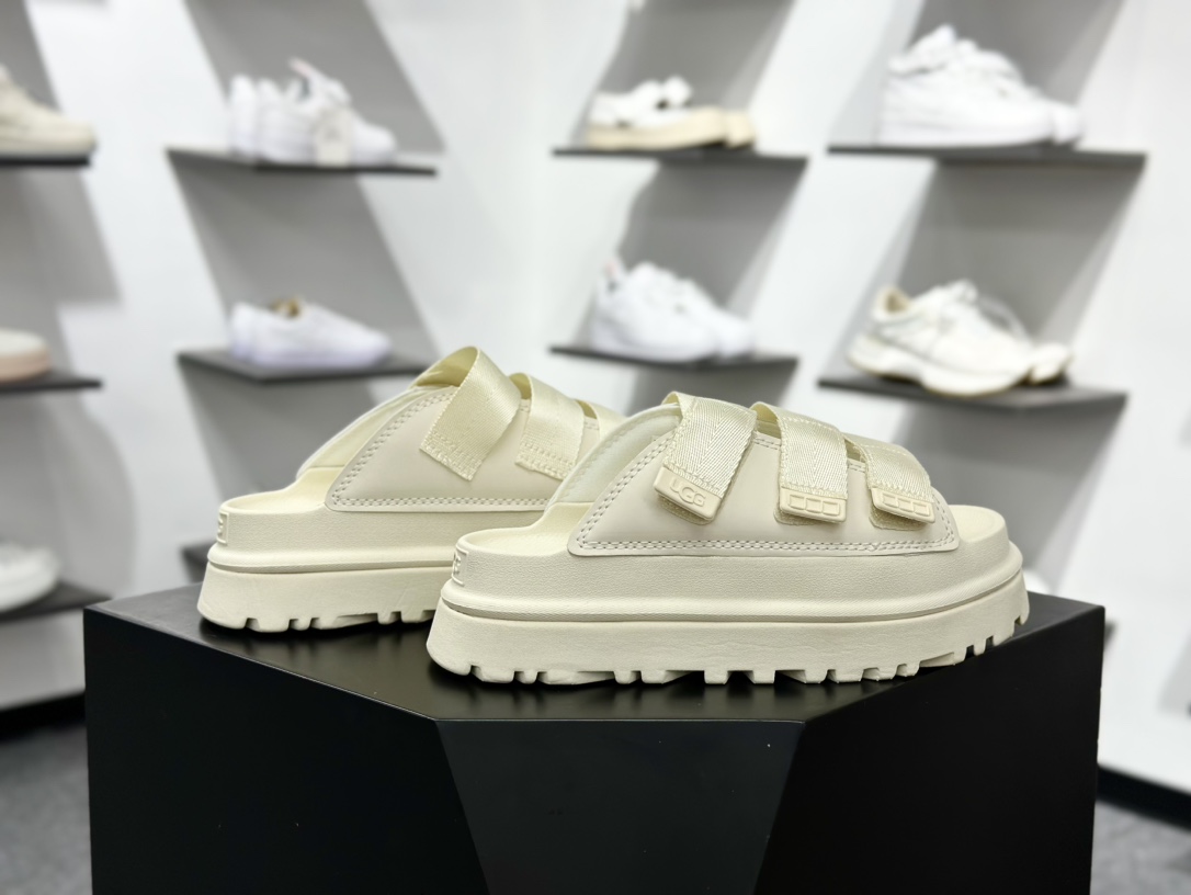 170 UGG 魔术贴拖鞋凉鞋夏季百搭凉拖软底防滑沙滩加厚底休闲高雅凉鞋