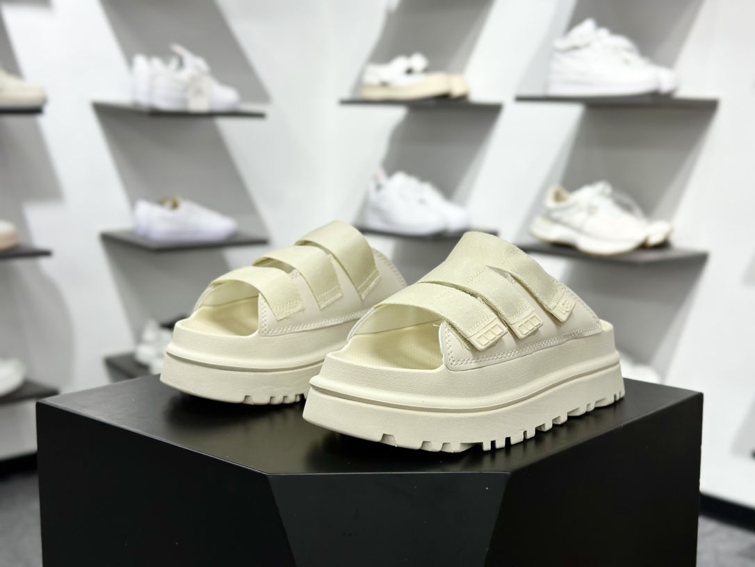 170 UGG 魔术贴拖鞋凉鞋夏季百搭凉拖软底防滑沙滩加厚底休闲高雅凉鞋