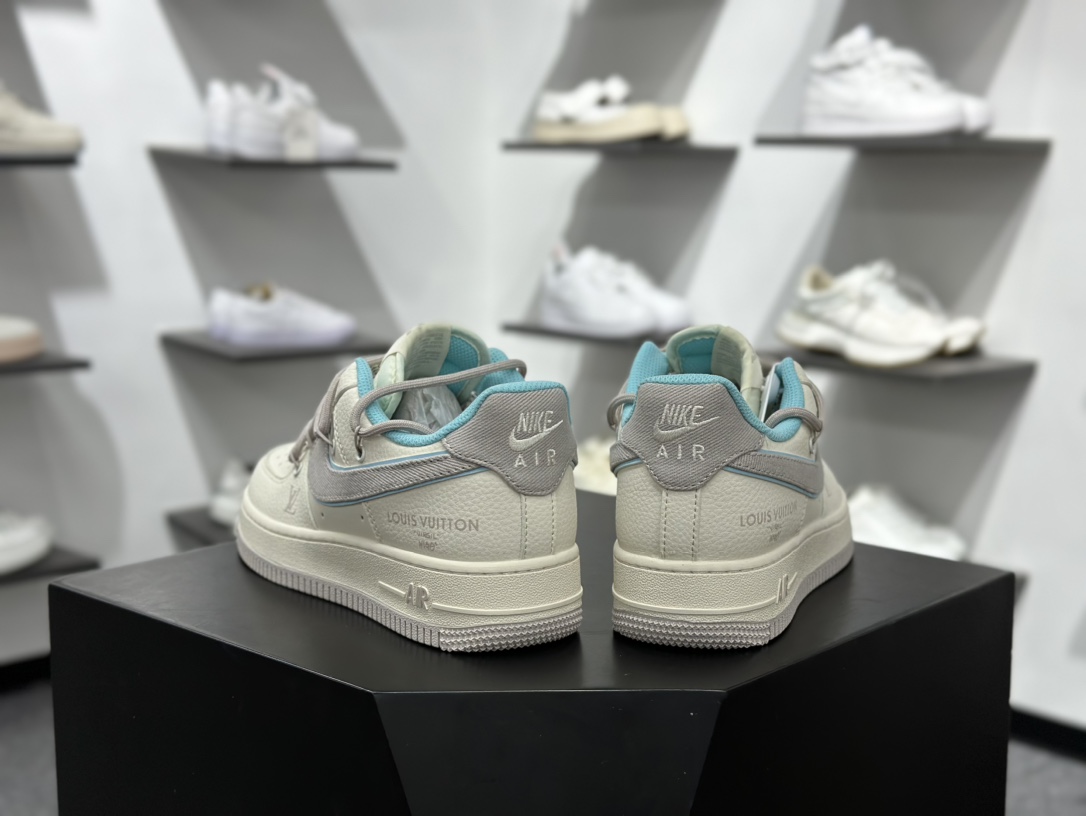 260 Nike Air Force 1 Low 07 x Louis Vuitton 白蓝满天星 DM6868-095