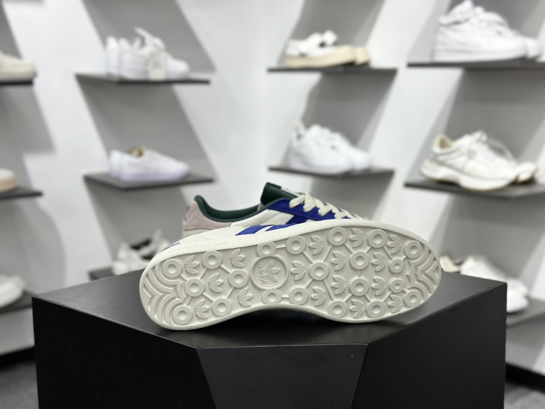 adidas Originals Gazelle INdoor x Stussy 三叶草休闲防滑耐磨低帮板鞋 DD6601QF