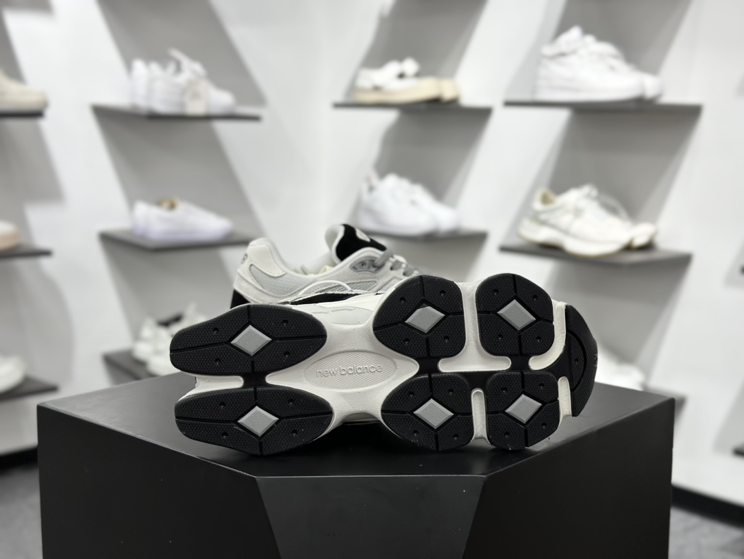 240 NB新百伦New Balance 9060”Jet Black”系列复古百搭跑步鞋“浅灰白黑” U9060JBB