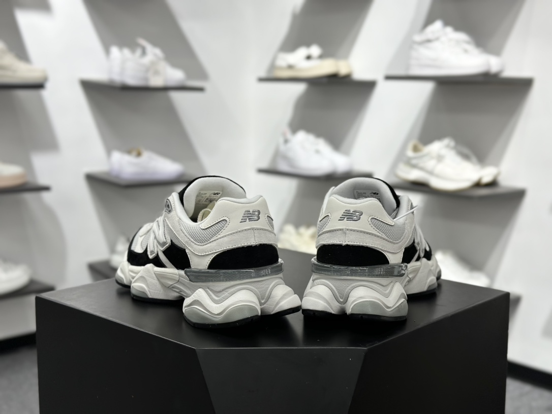 240 NB新百伦New Balance 9060”Jet Black”系列复古百搭跑步鞋“浅灰白黑” U9060JBB
