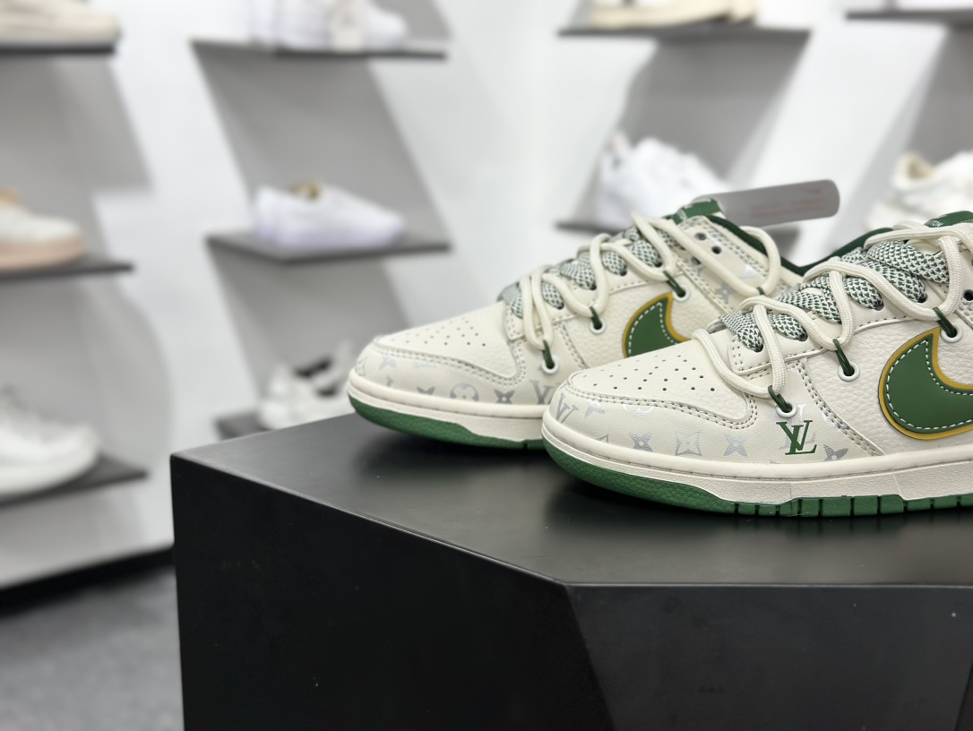 NK Dunk Low Retro ”DIY高端定制” Sup白绿花钩解构 低帮休闲运动板鞋 DM6868-081