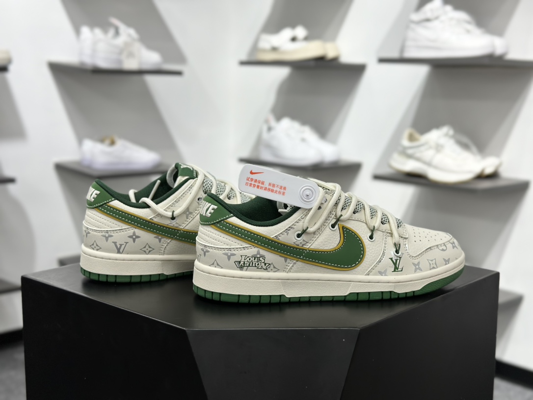 NK Dunk Low Retro ”DIY高端定制” Sup白绿花钩解构 低帮休闲运动板鞋 DM6868-081