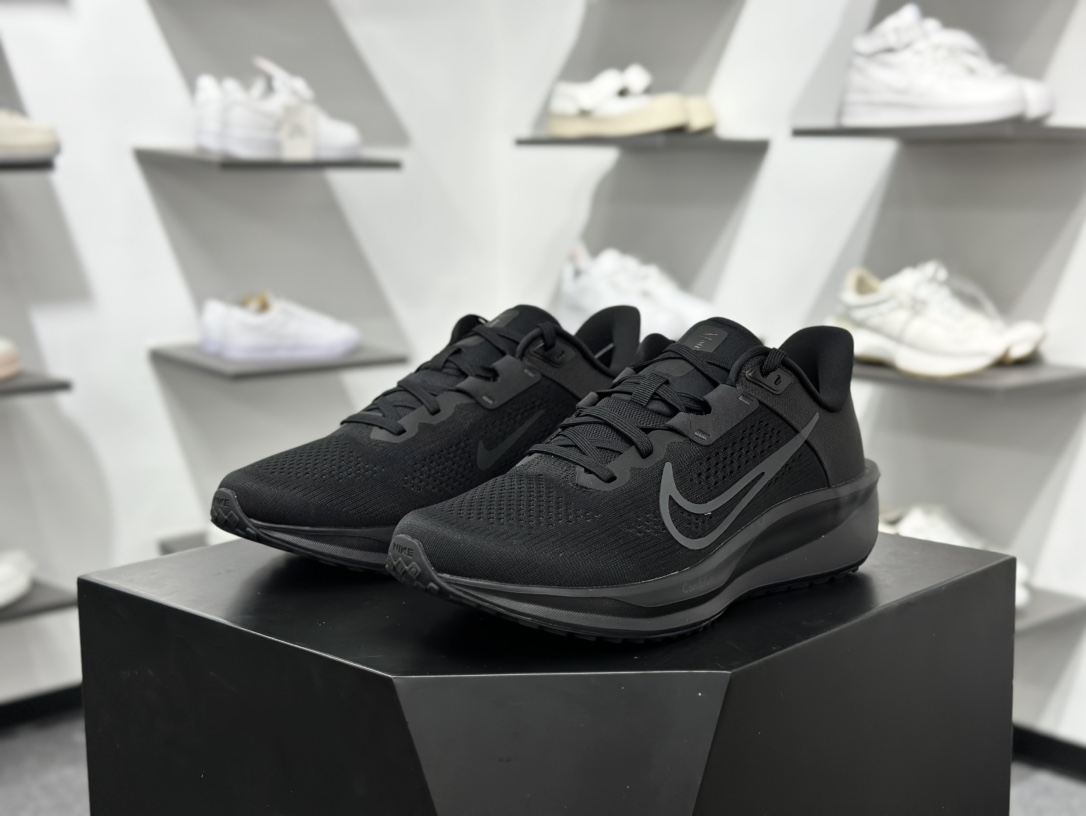 耐克Nike Zoom Quest 6 探索者6代系列低帮轻质透气休闲运动跑步鞋“网织黑” FD6033-003