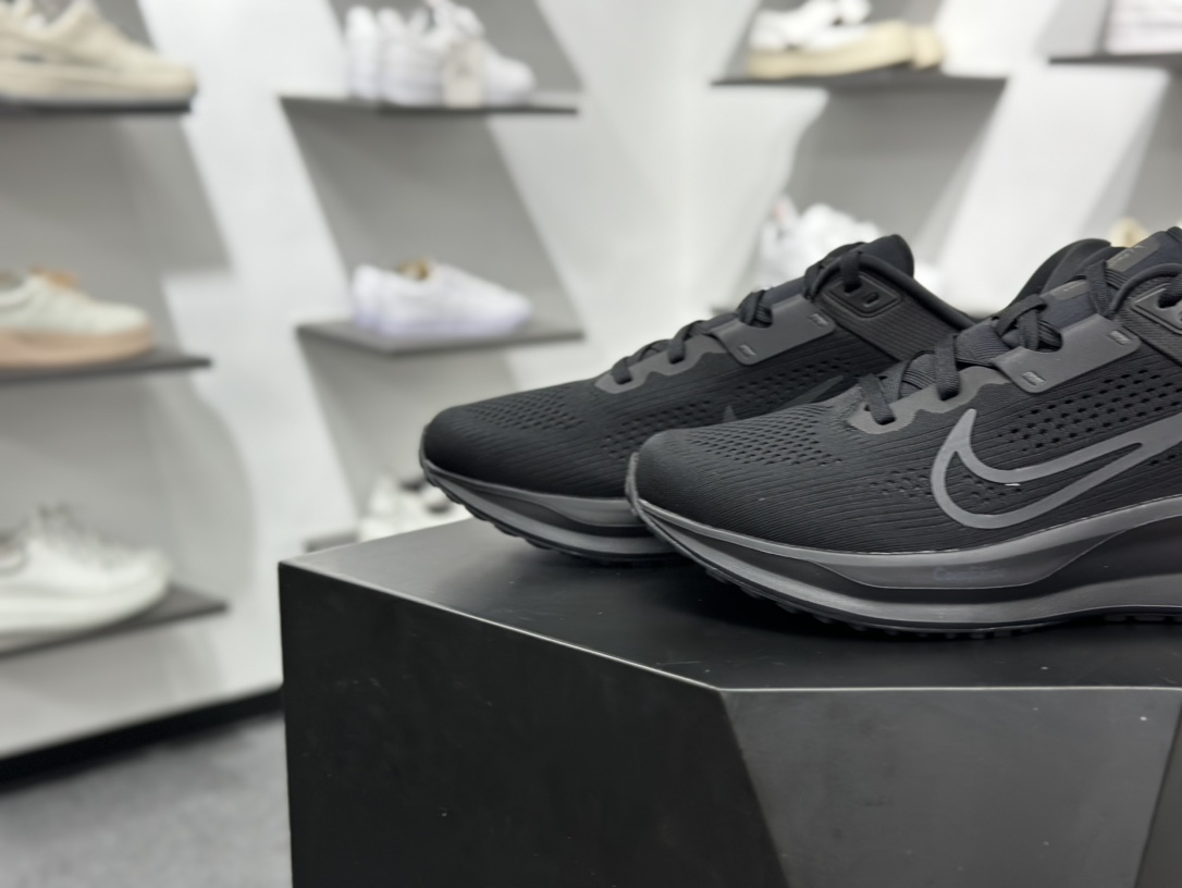 耐克Nike Zoom Quest 6 探索者6代系列低帮轻质透气休闲运动跑步鞋“网织黑” FD6033-003