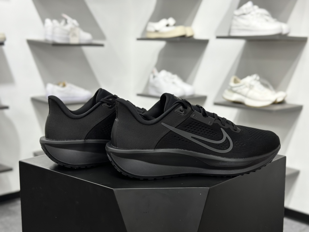 耐克Nike Zoom Quest 6 探索者6代系列低帮轻质透气休闲运动跑步鞋“网织黑” FD6033-003