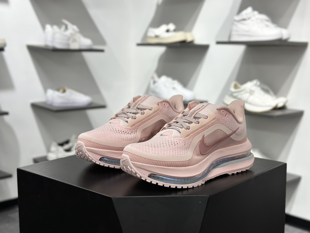 Nike Pegasus Premium Airscape 舒适百搭减震防滑耐磨透气 低帮跑步鞋 女款 粉色 HQ2593-601