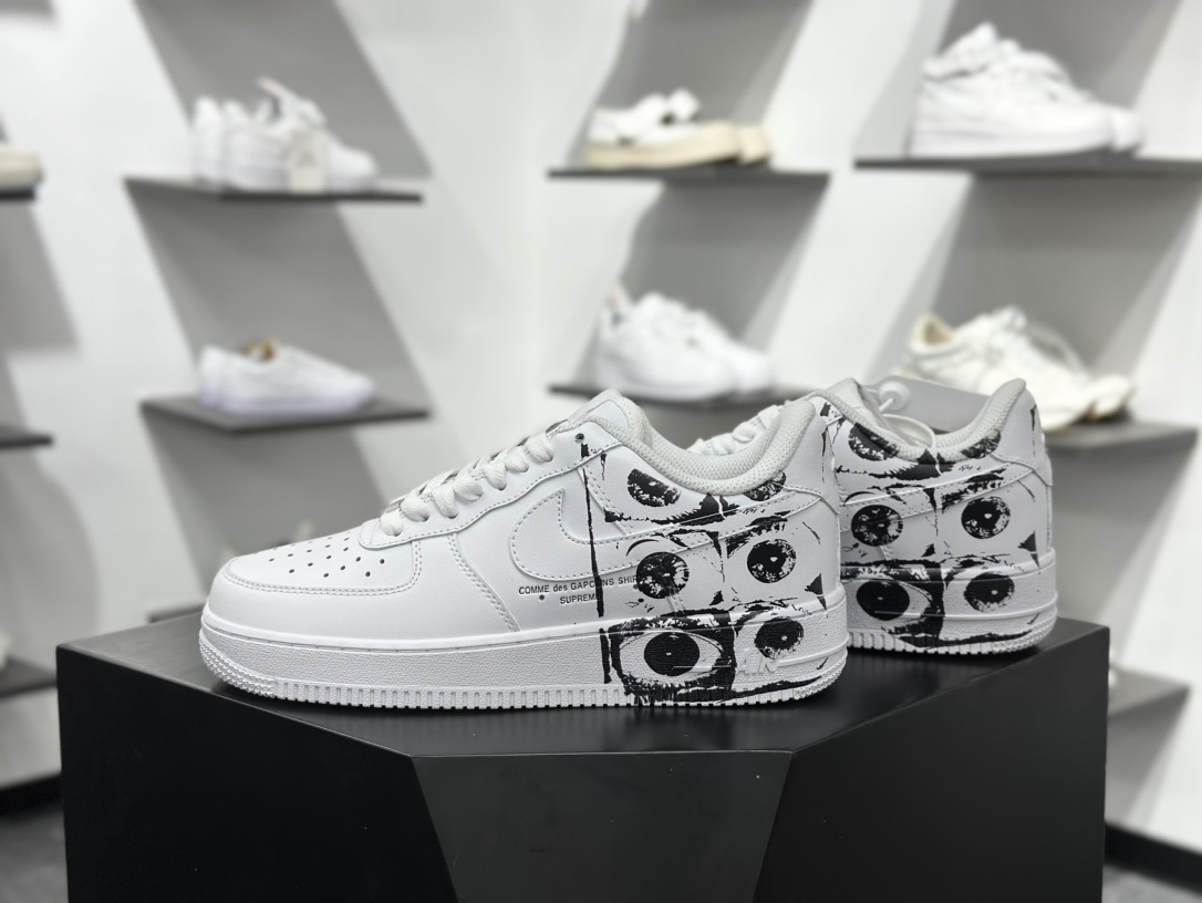 Nike Air Force 1 Low 07 纯白涂鸦 923044-100