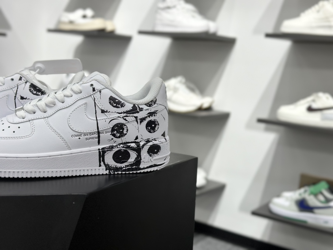 Nike Air Force 1 Low 07 纯白涂鸦 923044-100
