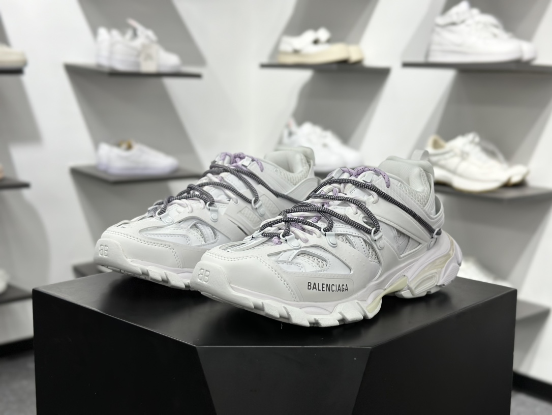 500 Balenciaga Track Sneaker Tess s.Gomma Res BI ALV/TIS EFF NUBUK/TIS E 巴黎世家官方同步潮流跑鞋 WTRHK9050