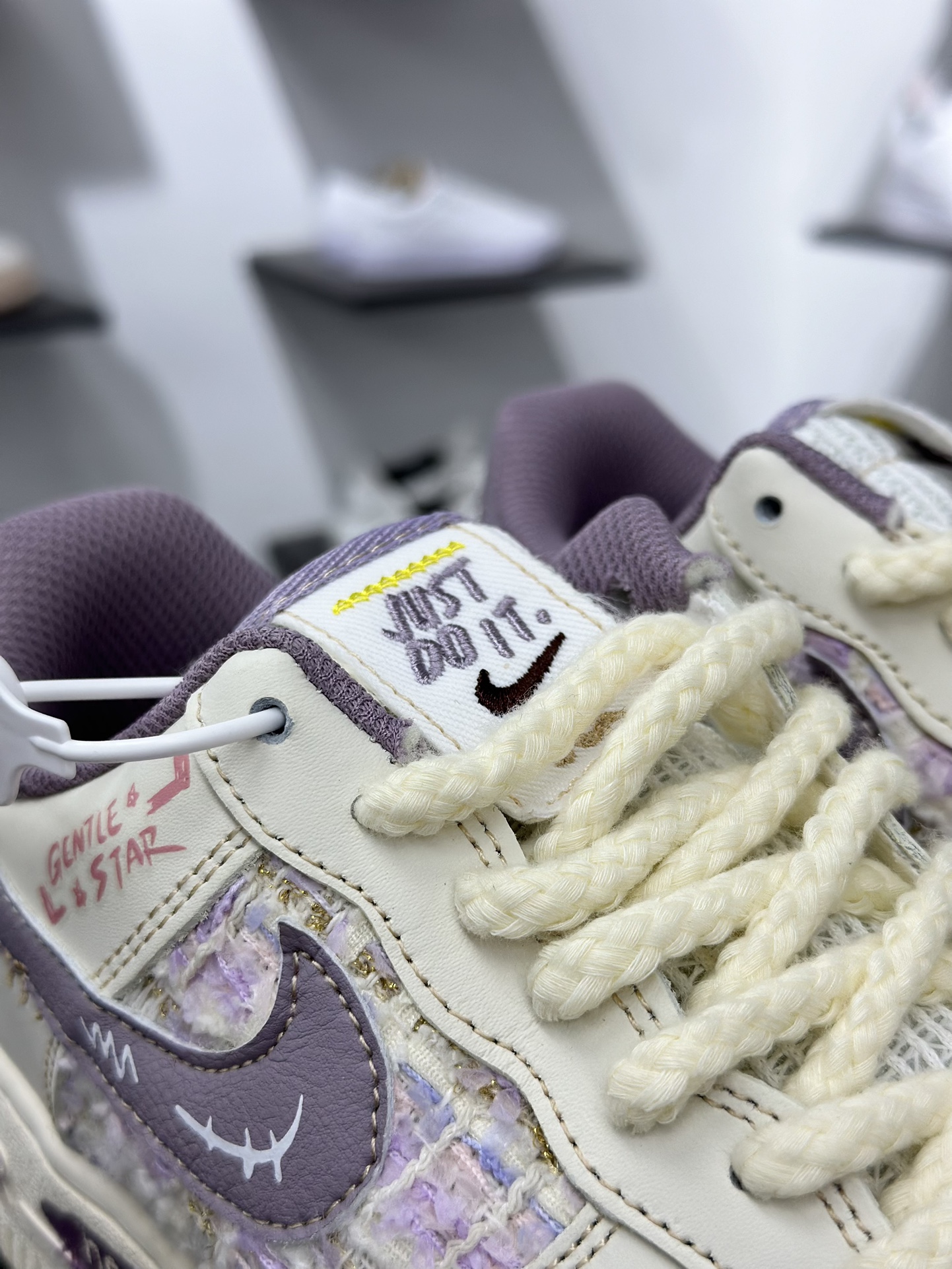 Nike Air Force 1 Low 07 白灰黑麻绳涂鸦 FJ7740-910