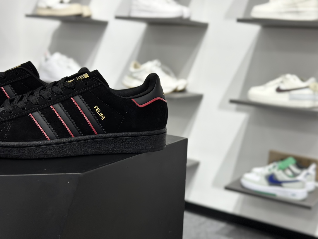 Felipe Gustavo x AD Originals Superstar 联名黑红贝壳头 JR7831