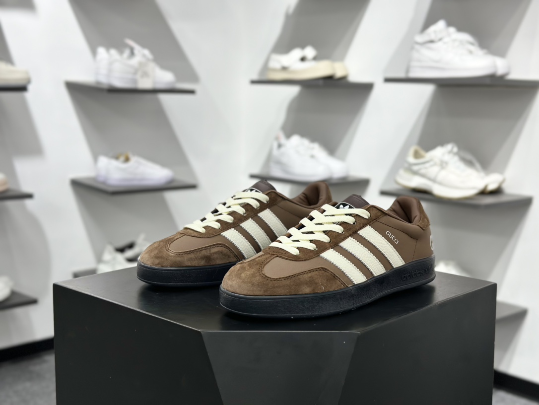 AD Gazelle Indoor Trainers 古驰联名—棕黑白 DD6604