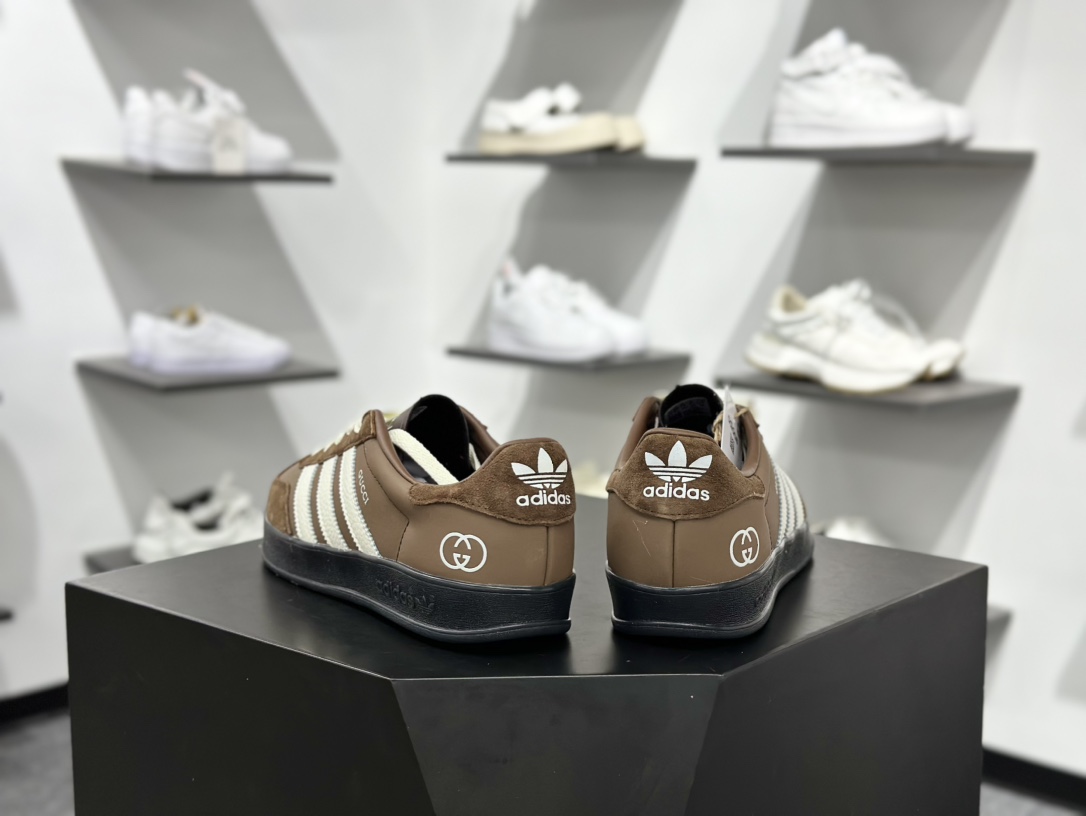 AD Gazelle Indoor Trainers 古驰联名---棕黑白 DD6604