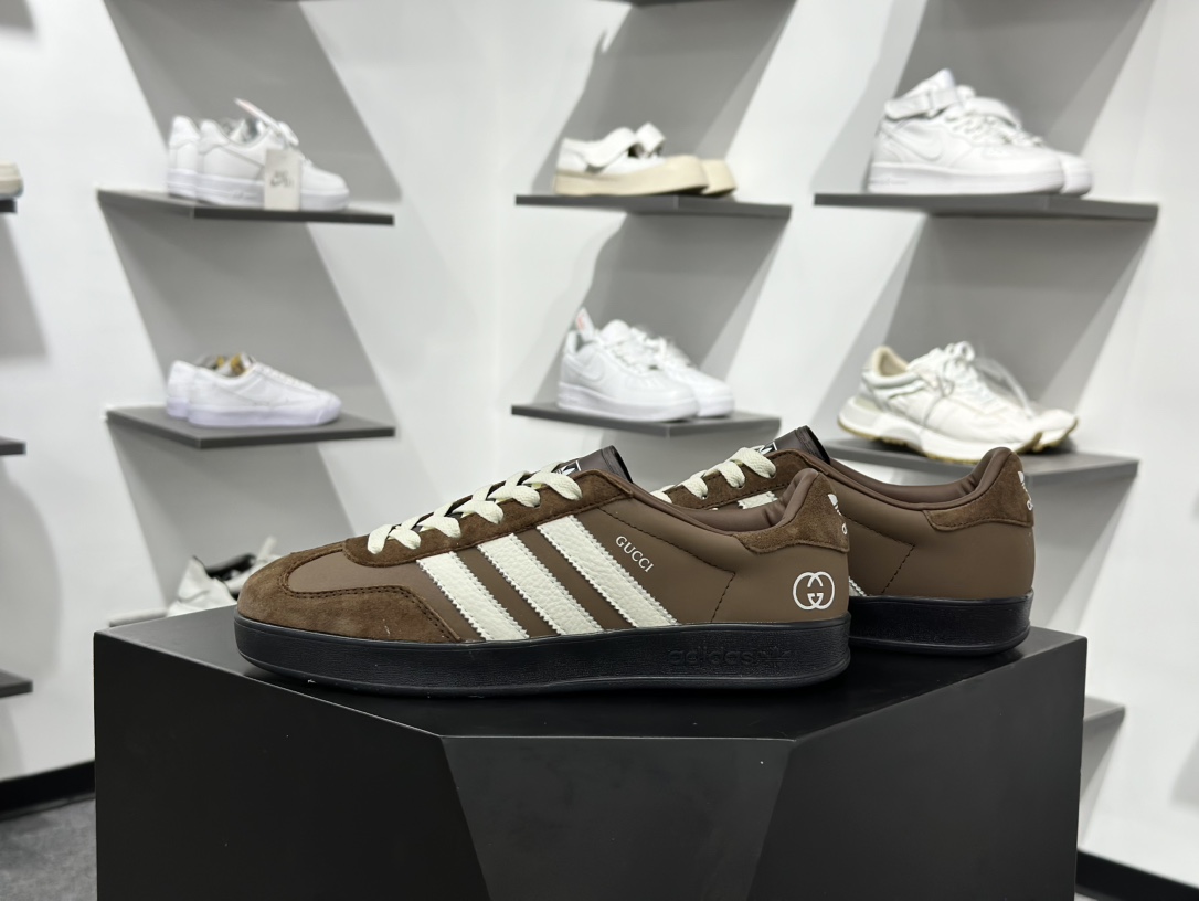 AD Gazelle Indoor Trainers 古驰联名---棕黑白 DD6604