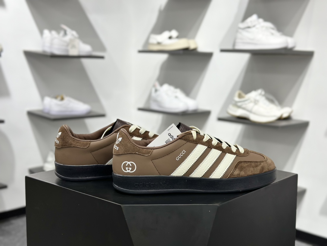 AD Gazelle Indoor Trainers 古驰联名---棕黑白 DD6604