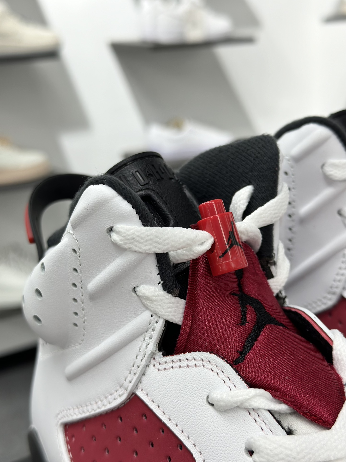 Nike Air Jordan Retro 6”Carmine”乔丹AJ6代中帮篮球鞋“胭脂红白红” 384664-160