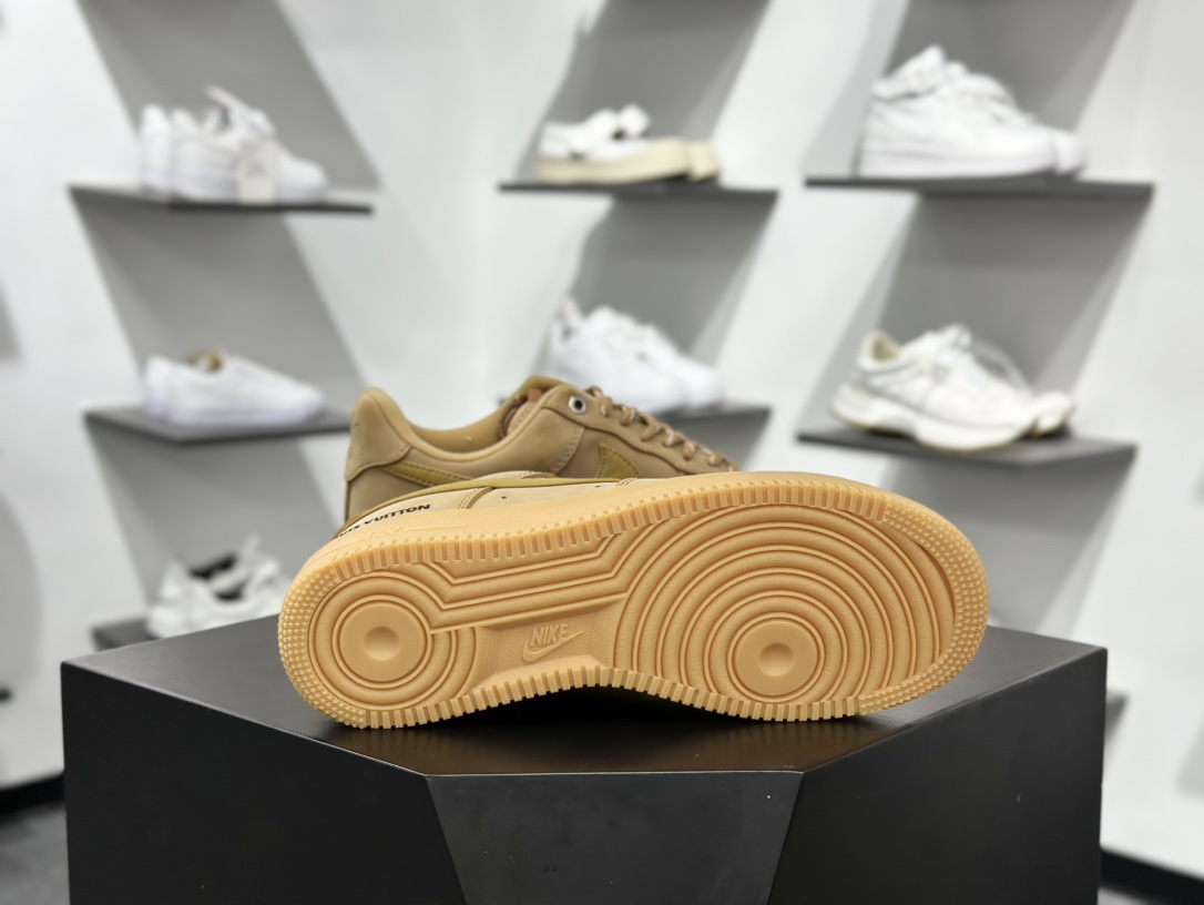 200 Nike Air Force 1 Low 07 x Louis Vuitton 万花弄 原木塞 复古美拉德 深棕小勾 CJ9179-200