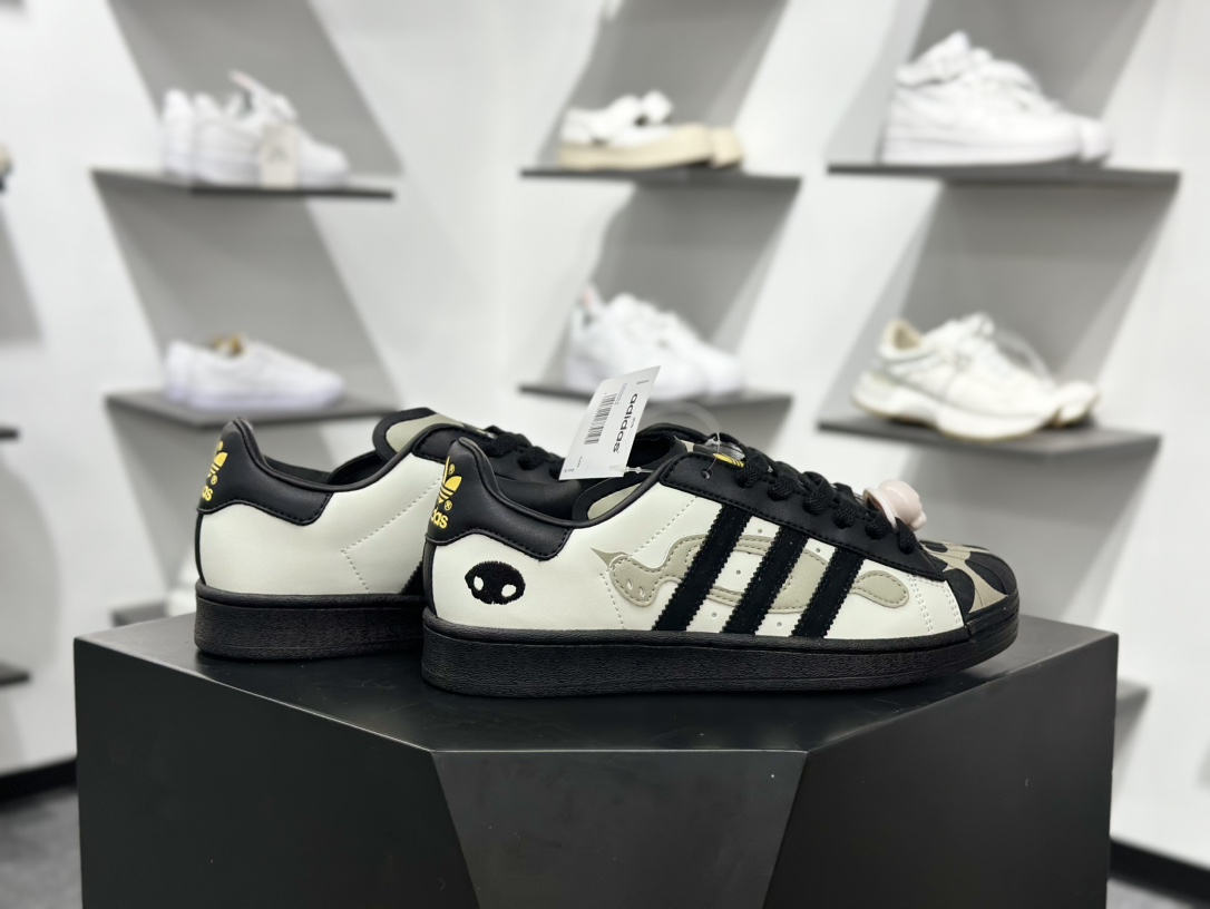 OFFGOD x adidas originals Superstar 82 灰黑色 JQ8778