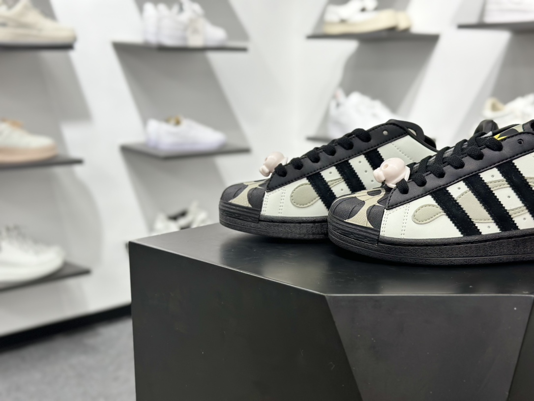 OFFGOD x adidas originals Superstar 82 灰黑色 JQ8778