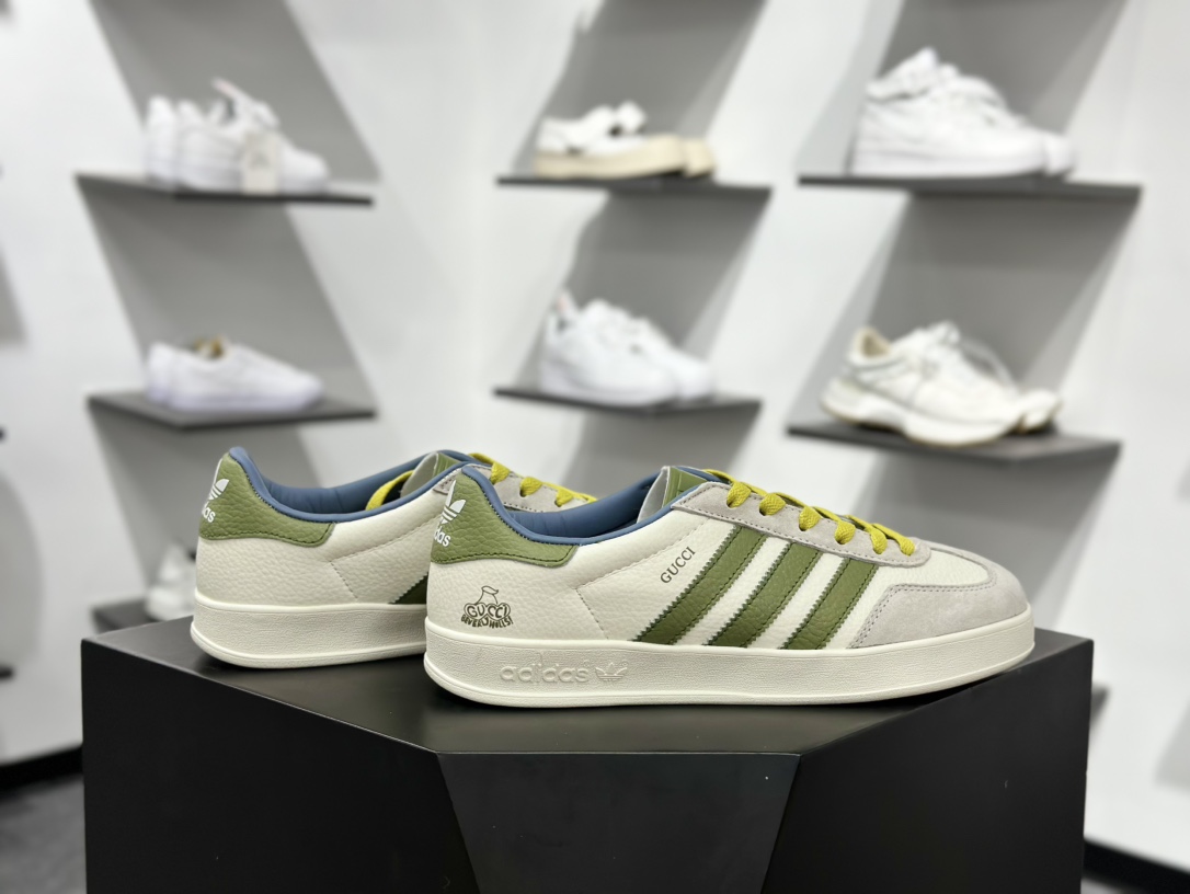 adidas Originals Gazelle INdoor x Louis Vuitton 三叶草休闲防滑耐磨低帮板鞋 DD6607