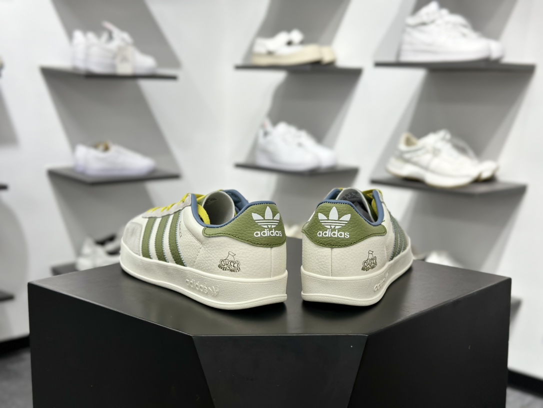adidas Originals Gazelle INdoor x Louis Vuitton 三叶草休闲防滑耐磨低帮板鞋 DD6607