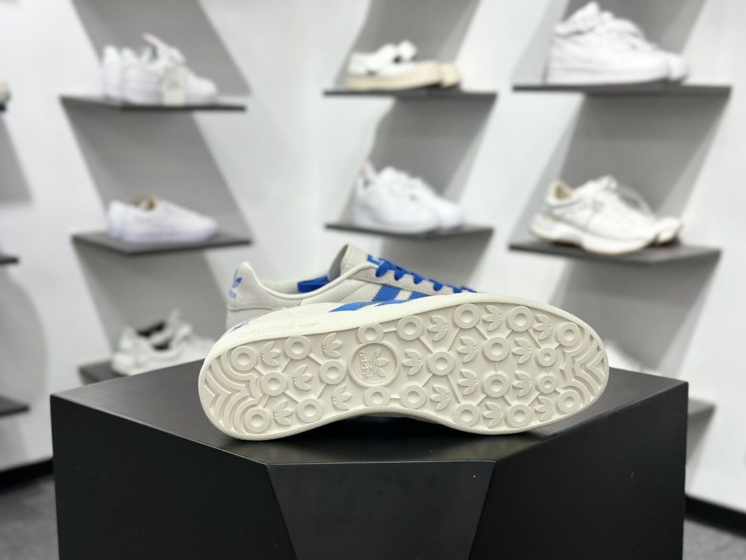 adidas Originals Gazelle INdoor x Louis Vuitton 三叶草休闲防滑耐磨低帮板鞋 DD6605