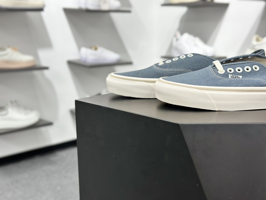140 Vans MTE Authentic Reissue 44 小地球系列 水洗牛仔蓝硫化帆布鞋 VN000CW2RV2