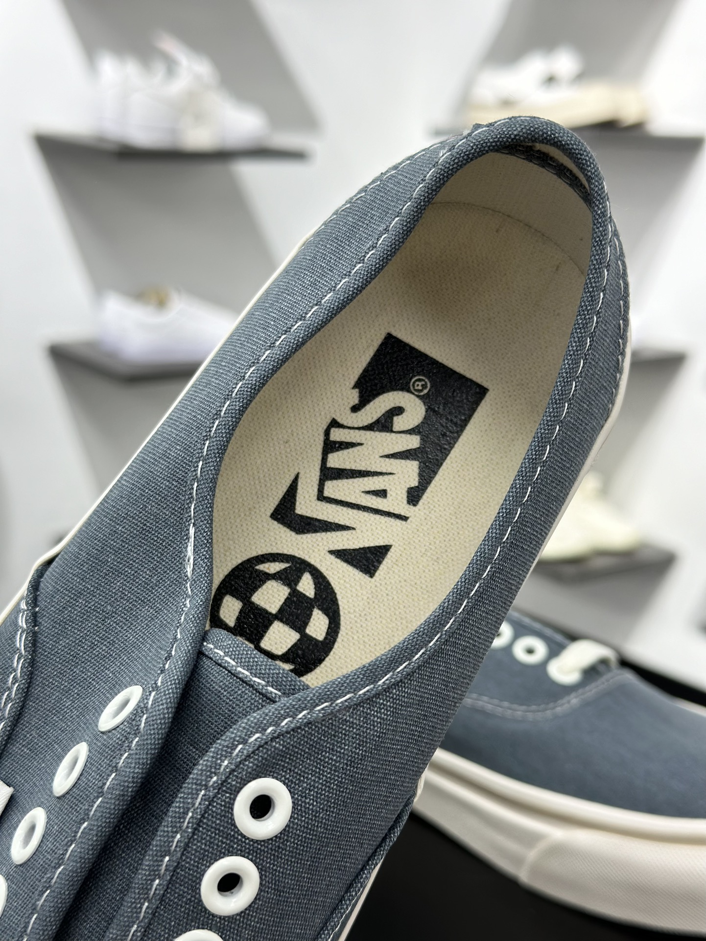 140 Vans MTE Authentic Reissue 44 小地球系列 水洗牛仔蓝硫化帆布鞋 VN000CW2RV2