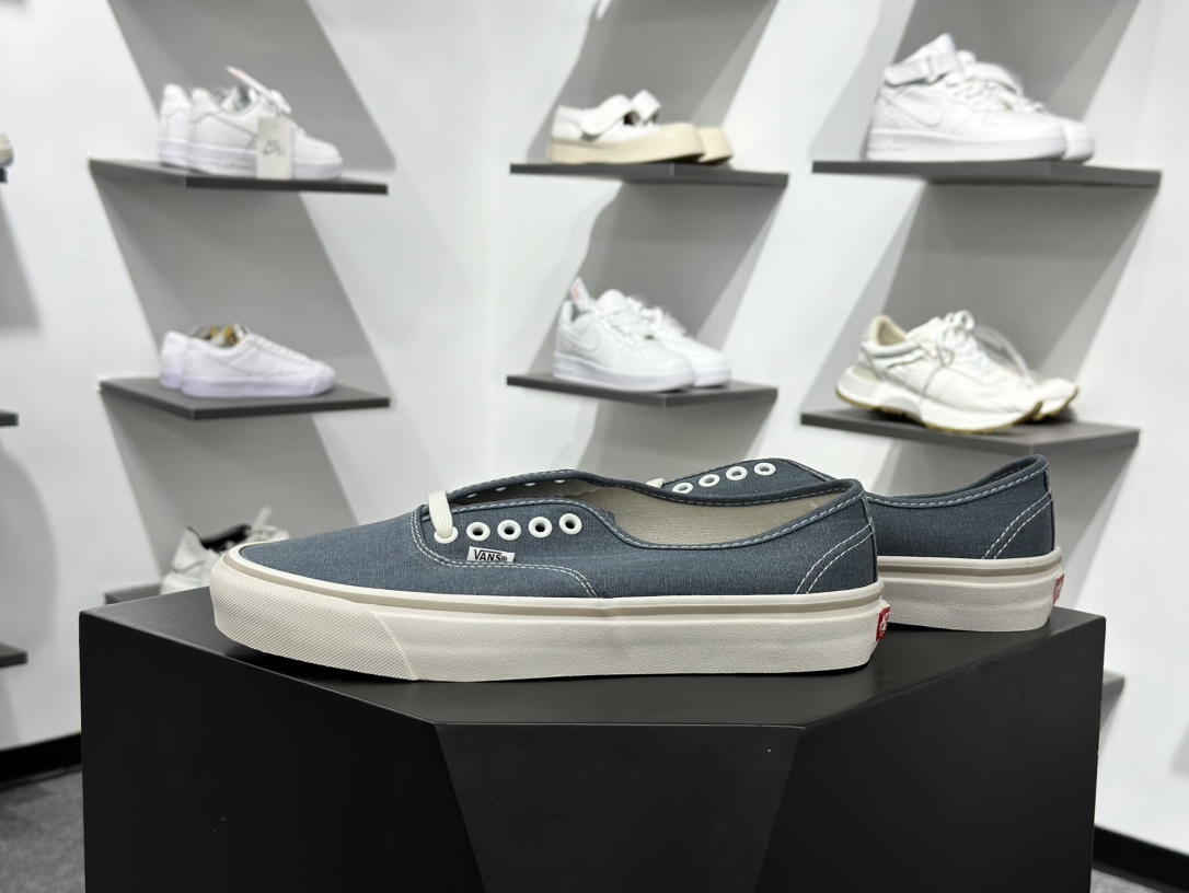 140 Vans MTE Authentic Reissue 44 小地球系列 水洗牛仔蓝硫化帆布鞋 VN000CW2RV2