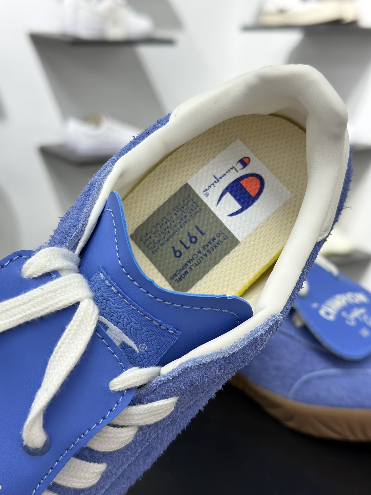 冠军Champion Essentials Champ T-Trainer 基础训练系列低帮德训板鞋“翻毛宝蓝” U4CFCTW14M1