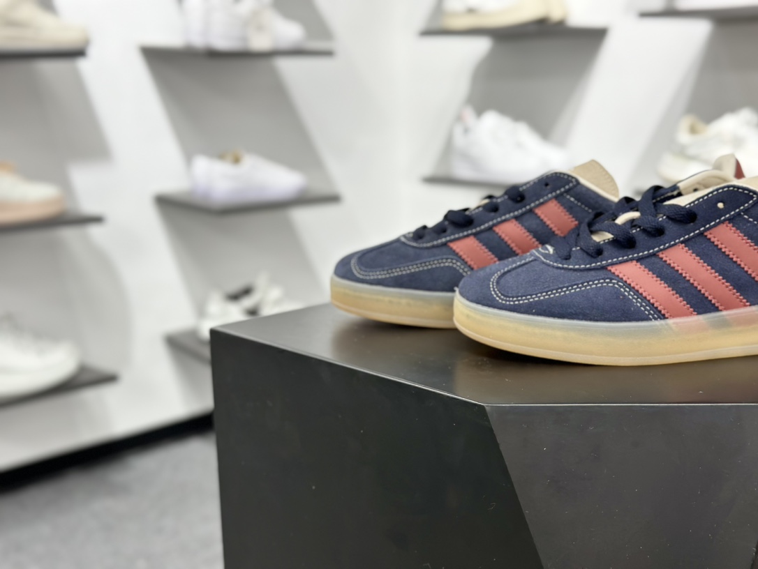 AD Originals Gazelle Indoor 深蓝红 三叶草复古休闲运动板鞋 JH5404 AD Originals Gazelle Indoor 深蓝红 三叶草复古休闲运动板鞋 JH5404